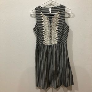 Xhilaration Dresses - Vintage grey and white striped dress Xhilaration Dresses - Vintage grey and white striped dress
